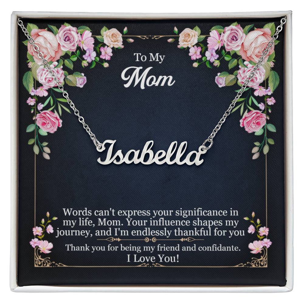 To My Mom - Custome Name